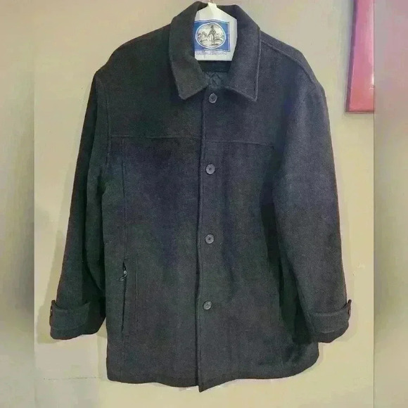 Marc New York Men's coat 70% Wool 10% cashmere size XL 44 dark grey - Picture 1 of 6